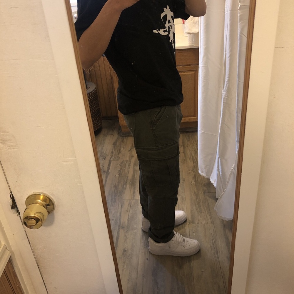 Olive cargo pants